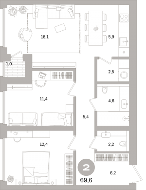 планировка, фото №1