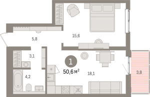 планировка, фото №1