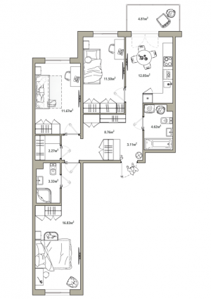 планировка, фото №1