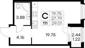 планировка, фото №1