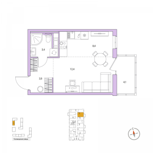 планировка, фото №1