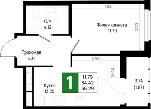 планировка, фото №1