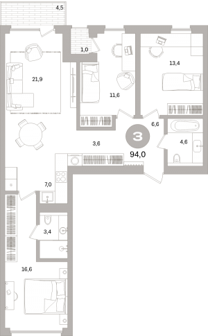 планировка, фото №1