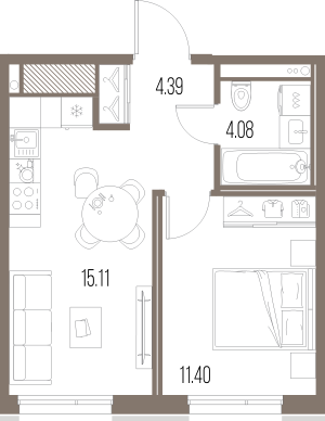 планировка, фото №1