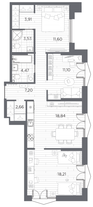 планировка, фото №1