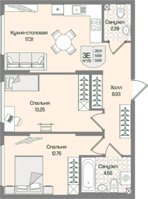 планировка, фото №1