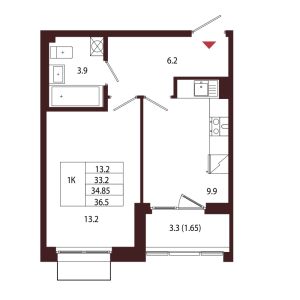 планировка, фото №1