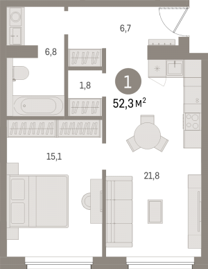 планировка, фото №1