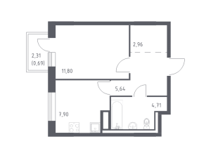 планировка, фото №1