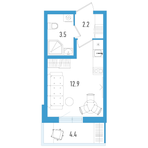 планировка, фото №1