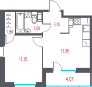 планировка, фото №1