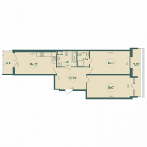 планировка, фото №1