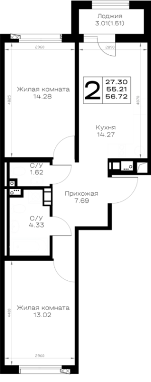 планировка, фото №1