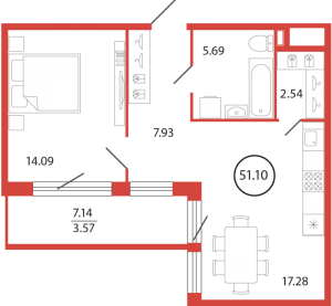 планировка, фото №1