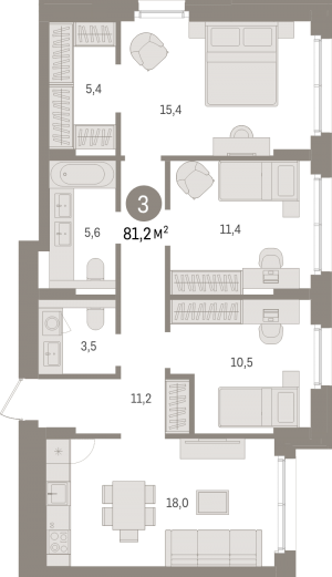 планировка, фото №1