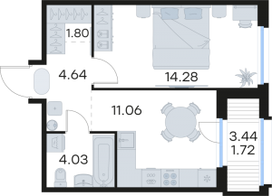 планировка, фото №1