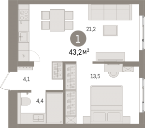 планировка, фото №1