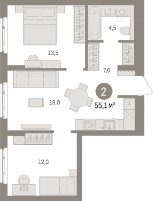 планировка, фото №1