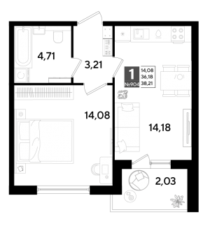 планировка, фото №1