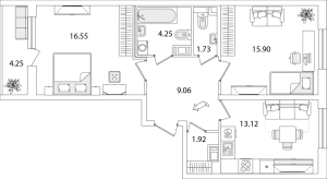 планировка, фото №1