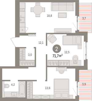 планировка, фото №1