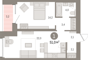 планировка, фото №1