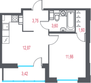 планировка, фото №1