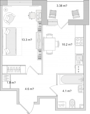планировка, фото №1
