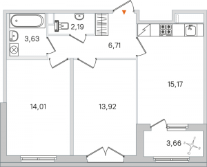 планировка, фото №1