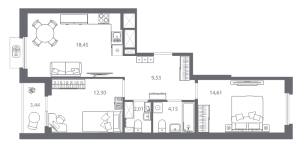 планировка, фото №1