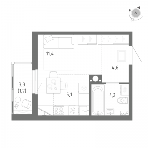 планировка, фото №1