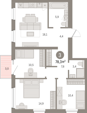 планировка, фото №1