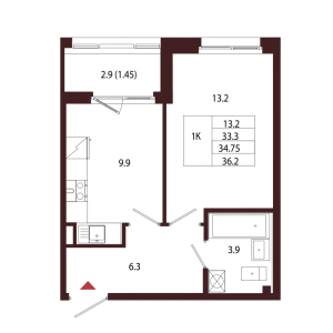 планировка, фото №1