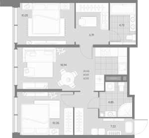 планировка, фото №1