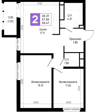 планировка, фото №1