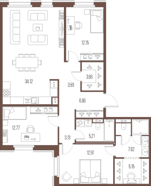 планировка, фото №1