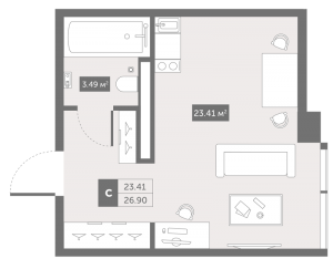 планировка, фото №1