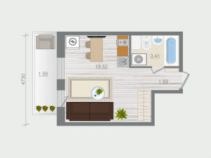 планировка, фото №1