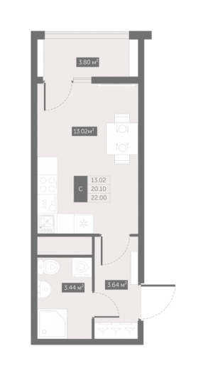 планировка, фото №1