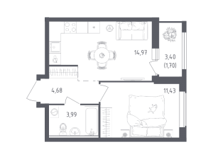 планировка, фото №1