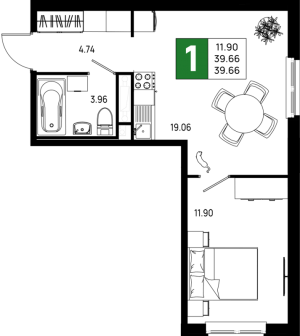 планировка, фото №1