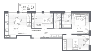 планировка, фото №1