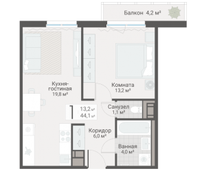 планировка, фото №1