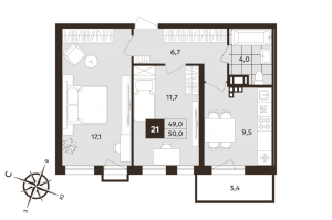 планировка, фото №1