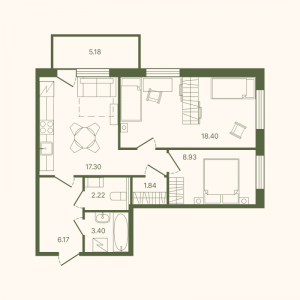 планировка, фото №1