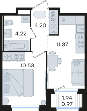 планировка, фото №1