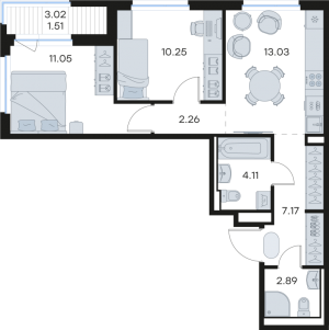 планировка, фото №1