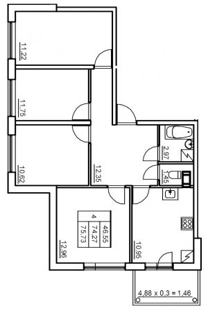 планировка, фото №1