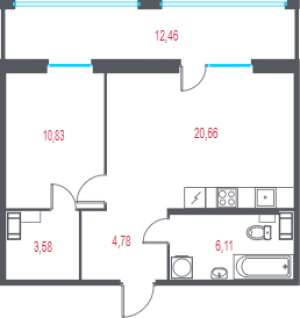планировка, фото №1