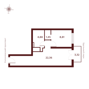 планировка, фото №1